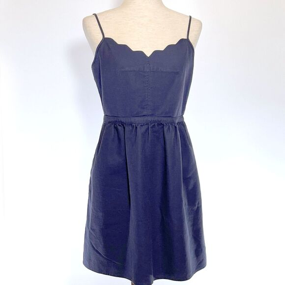 J. Crew Factory Dresses & Skirts - J Crew Factory Blue Dress Adjustable Straps Pockets Size 10